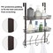 Over The Door metal Storage Rack Coat Hook Shelf Bathroom Office